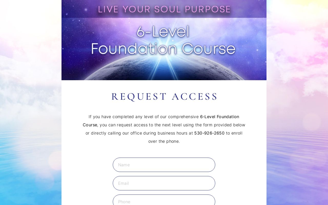 Request Access for Comprehensive 6Level Foundation Course